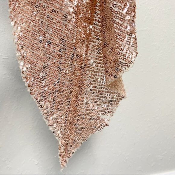 NBD Revolve sequin kash gown baby pink strapless XS - Picture 13 of 15